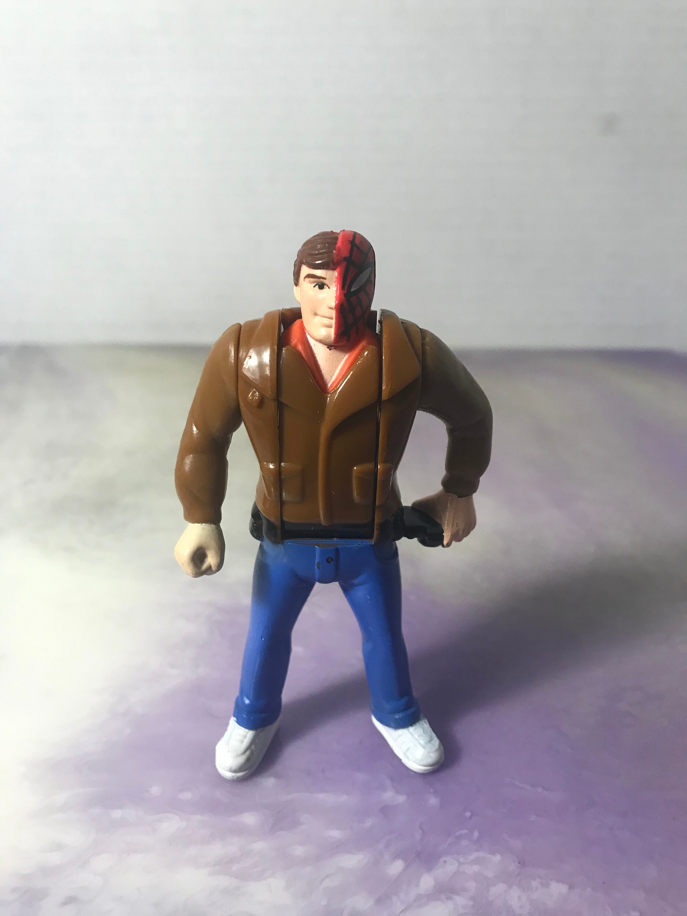 Vintage Mcdonalds Marvel Comics Spider-Man Spider Sense Peter Parker Figure Rare - Vintage Marvel Spiderman