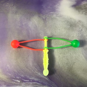 Vintage 90&#39;s Neon Clackers - Total 90&#39;s Nostalgia Toy  - Vintage Party Favour Noise Maker Nostalgia
