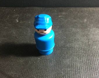 Vintage 1960's 70's Used Fisher Price Little People Milk Man Figure - Vintage Little People School Family Playset Figure