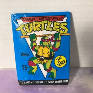 vintage - TOUT NOUVEAU - 1989 TMNT - Teenage Mutant Ninja Turtles Trading Cards Pack - Awesome 80s/ 90s Nostalgia!