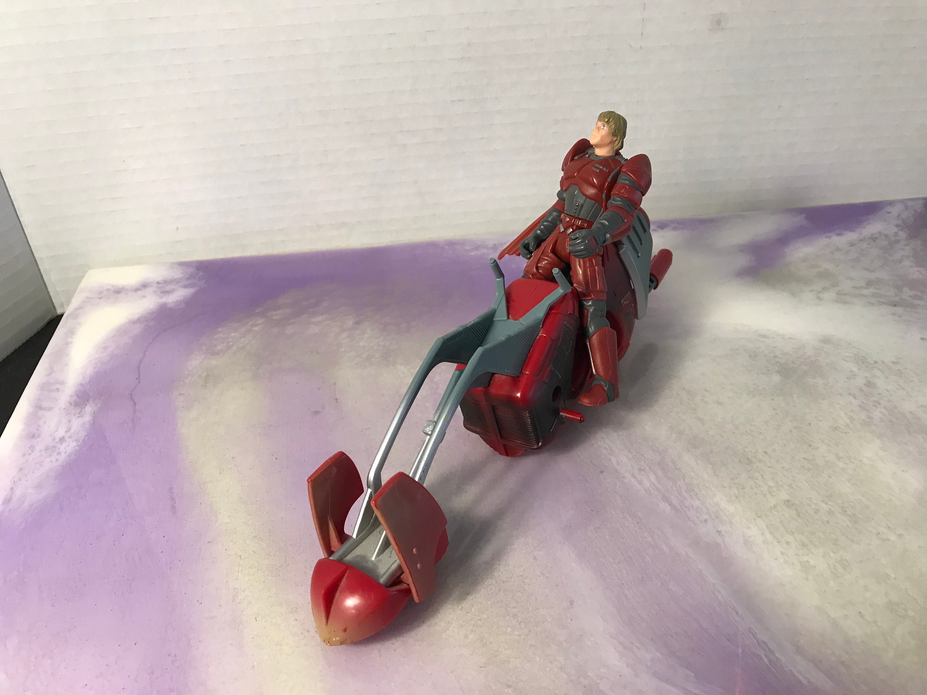 1995 POTF2 Star Wars Vintage Hasbro Red Imperial Speeder Bike