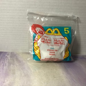 Vintage Brand New Disney Mulan YAO Spinning Top Happy Meal Toy Rare Vintage Toy! Fun Vintage Toy!