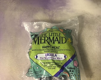 Vintage Disney The Little Mermaid - Happy Meal Toy - URSULA - Rare Vintage Cake Topper Figure 90's