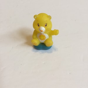 Care Bears Funshine Bear Miniature Figure Cake Topper! Used Played With Figure