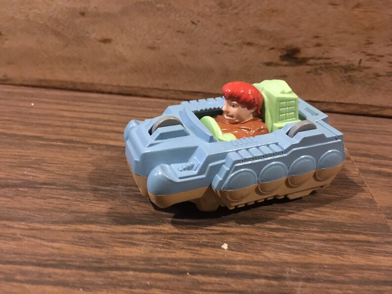 Vintage Burger King Kid/'s Meal Toy Captain Planet Flip Car 1990 TBS Reversible Blue Duke Nukem