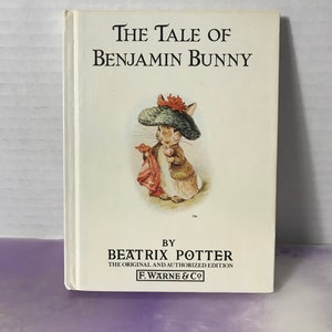 Vintage The Tale of Benjamin Bunny - Di Beatrix Potter - Libro con copertina rigida per bambini - Nostalgia vintage di Peter Rabbit