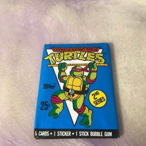 Vintage - GLOEDNIEUW - 1990 TMNT Series 2 - Teenage Mutant Ninja Turtles Trading Cards Pack - Awesome 80s / 90s Nostalgia!