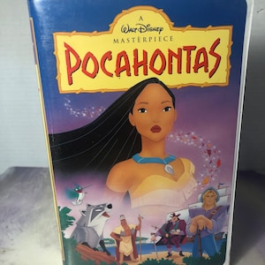 Vintage Pocahontas - Vhs Tape 1990's Animated Walt Disney Home Video Clamshell - Disney Nostalgia