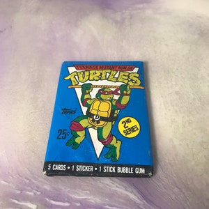 Vintage - GLOEDNIEUW - 1990 TMNT Series 2 - Teenage Mutant Ninja Turtles Trading Cards Pack - Awesome 80s / 90s Nostalgia!