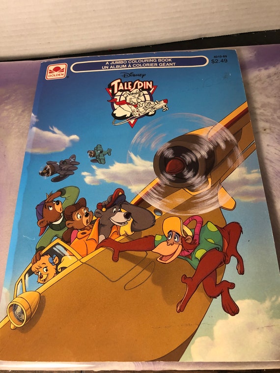 Vintage Disney Talespin TV Show Colouring Book Disney Nostalgia