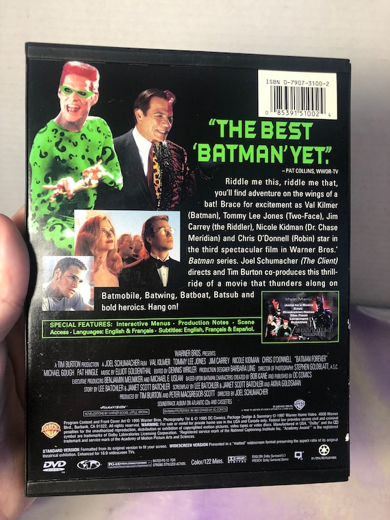 Vintage Batman Forever - DVD- - Awesome Vintage Movie - Works