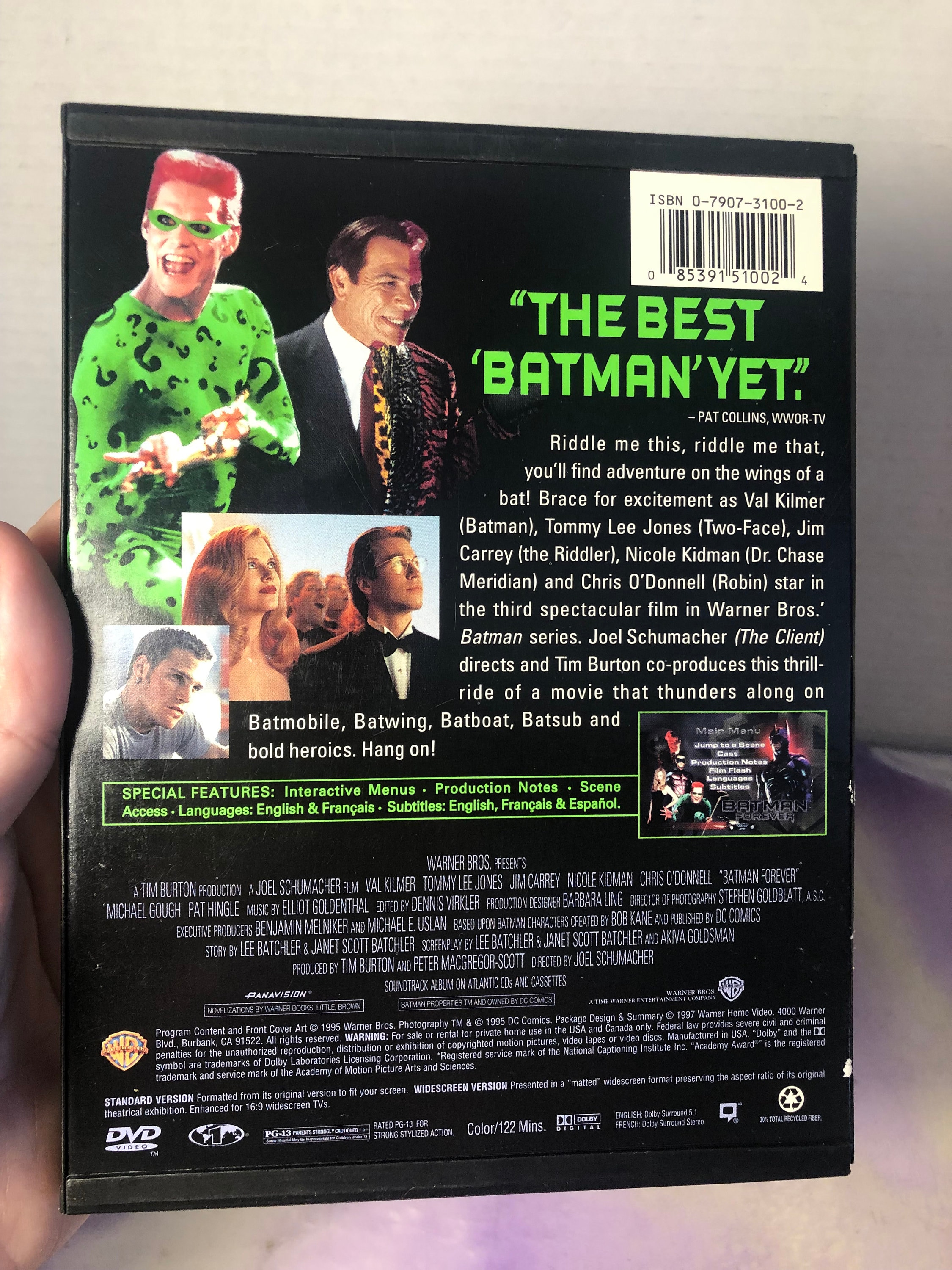 Vintage Batman Forever - DVD- - Awesome Vintage Movie