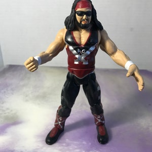 Vintage 90&#39;s WWE Loose 1999 X-Pac Action Wrestling Figure Jakks Titan Tron Live