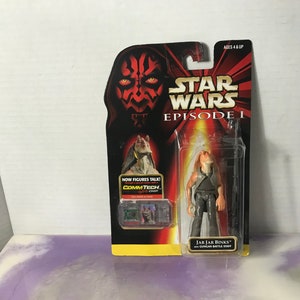 Vintage 1998 Episode 1 Star Wars Vintage Hasbro Comm-TECH Jar Jar Binks - Star Wars Brand New in Box Figure