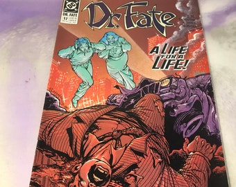 vintage DC Comics Dr. Fate #17 - Rare vintage 90's DC Comic Book - Nostalgie Rétro