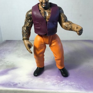 Vintage 90's WWE Loose The Godfather -  Action Wrestling Figure Jakks Titan Tron Live