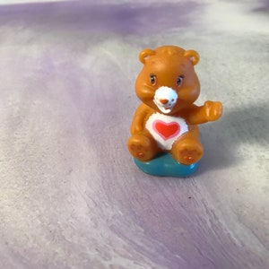 Care Bears Tenderheart Bear Miniature Figure Cake Topper! Used Played With Figure