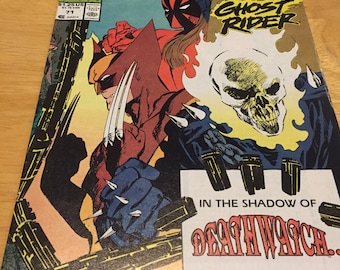 Vintage Marvel Comics Presents Wolverine #71 ft Ghost Rider (1988) Rare Vintage Comic Book