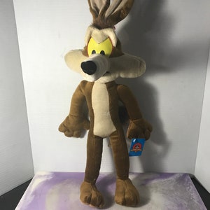Vintage Grande Looney Tunes Wile E. Coyote Peluche Peluche Animal