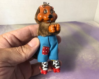 Vintage 1984 TOMY Get Along Gang - Bingo Beaver - Clip / Toy  -  Rare Vintage Plush