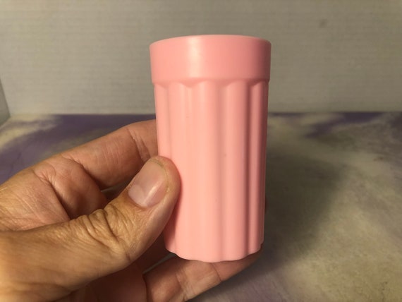 Vintage Tupperware Tupper Toys Pink Glass / Cup Rare 