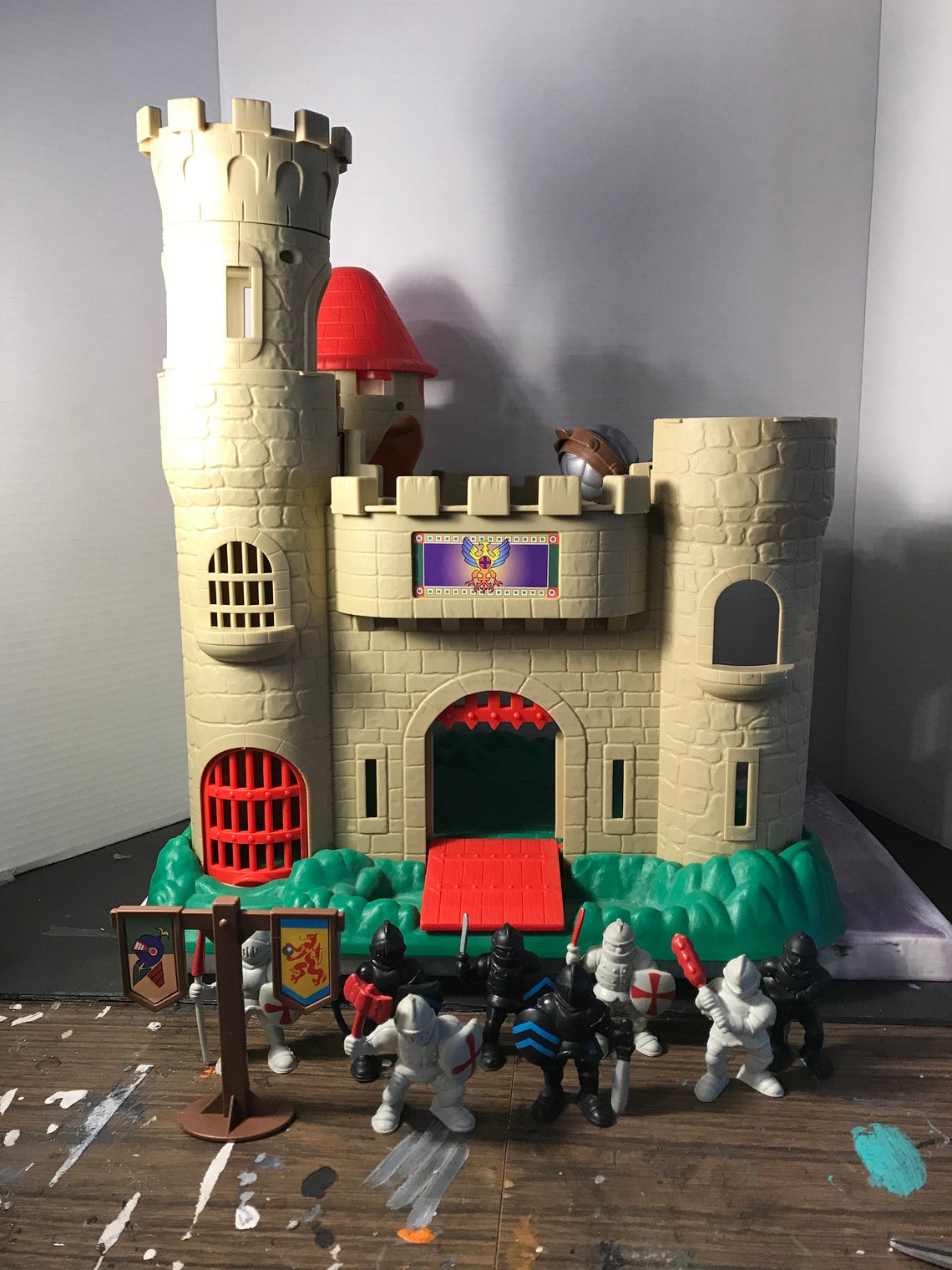 Vintage 1995 Redbox Medieval TOY CASTLE PLAYSET Core Base Toy | Etsy