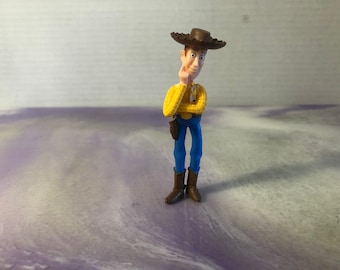 Toy Story Disney Pixar vintage - Statuetta in PVC - Sceriffo Woody da 3 pollici - Rara statuetta vintage Toy Story per decorare la torta, anni '90