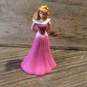 Vintage Disney AURORA Sleeping Beauty Figure PVC Cake Topper Rare Vintage Toy! Fun Vintage Toy! Lot 8