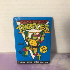 Vintage - GLOEDNIEUW - 1990 TMNT Series 2 - Teenage Mutant Ninja Turtles Trading Cards Pack - Awesome 80s / 90s Nostalgia!