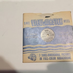 Vintage Sawyer&#39;s View-Master ViewMaster - One ViewMaster Reel -#220 Homes of Movie Stars Vintage 7 Wonders of the World Reel