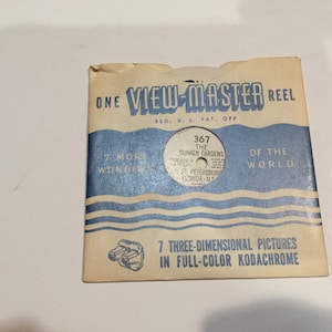 Vintage Sawyer&#39;s View-Master ViewMaster - One ViewMaster Reel -#367 The Sunken Gardens Vintage 7 Wonders of the World Reel