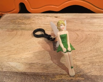 Vintage Disney Peter Pan Tinkerbell PVC Figur Schlüsselanhänger / Rucksack Spielzeug -