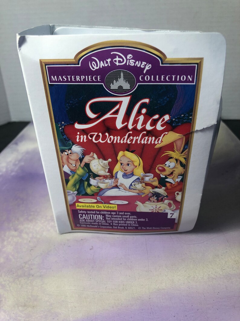 Vintage 1995 Alice in Wonderland Disney Masterpiece Collection VHS ...