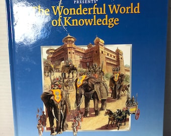 Vintage Disney's the Wonderful World of Knowledge 1999 - Story of the Past  - Hardcover Children's Book