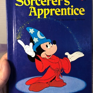 Vintage 1990&#39;s Wonderful World of Reading - Sorceror&#39;s Apprentice - Hardcover Children&#39;s Book - Grolier