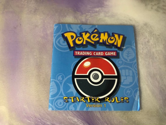 Vintage Pokemon Trading Card Game Advance Starter Rules Version 1 - Rare  Vintage Pokemon Accessory - Etsy
