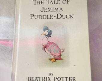Vintage The Tale of Jemima Puddle-Duck - By Beatrix Potter - Children's Story Hardcover Book - Vintage Peter Rabbit Nostalgia