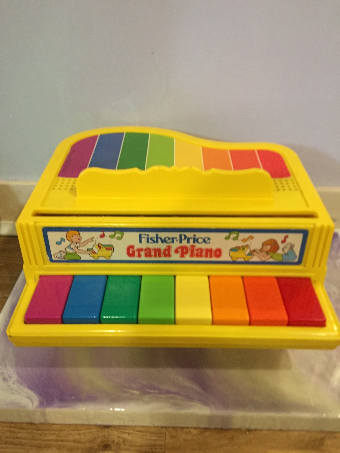 Vintage Fisher Price Rainbow Grand Piano Toy Fisher Price Vintage