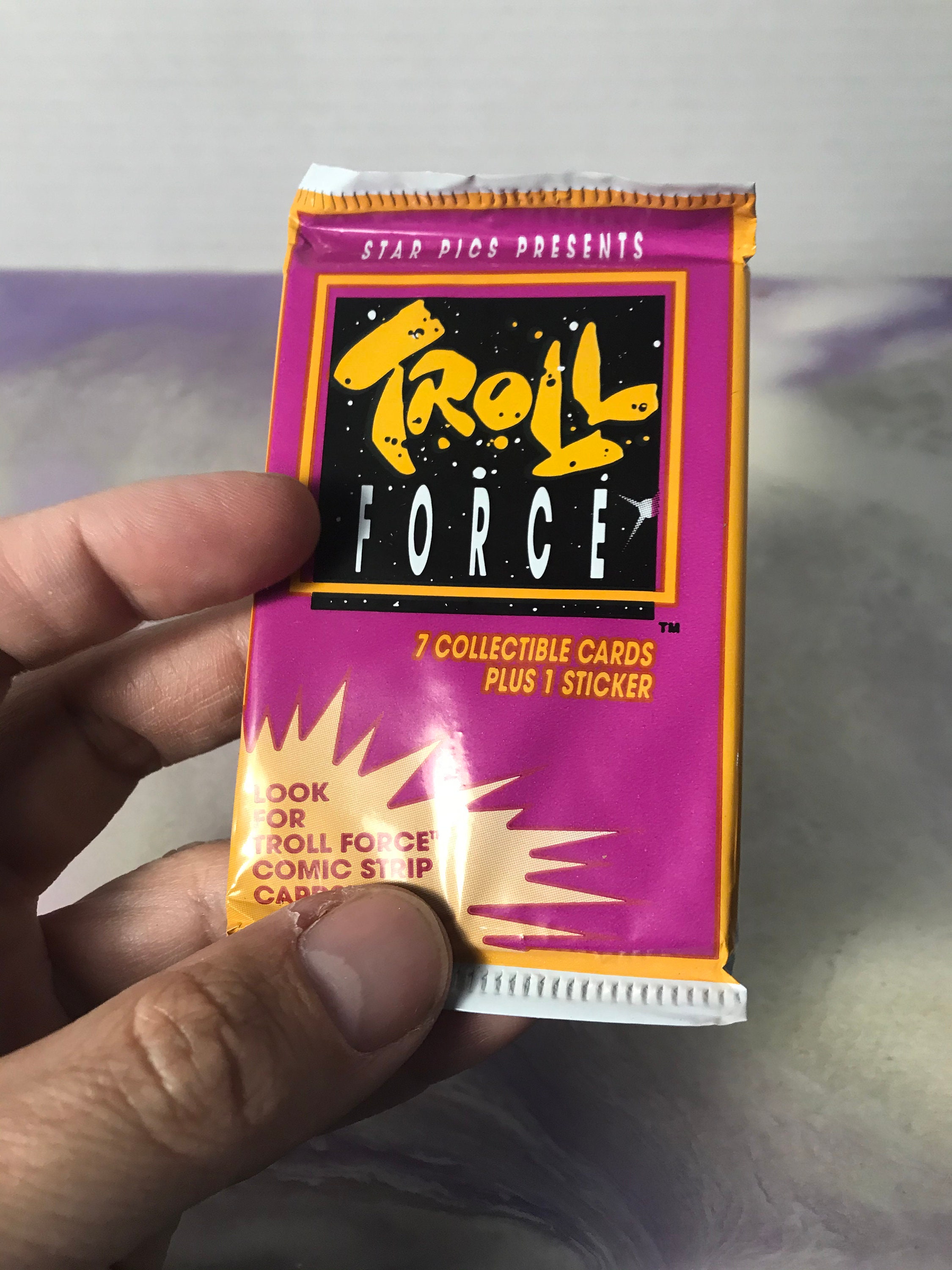 Vintage 1990's Troll Force Cartoon TV Show 1992 Trading Card Pack ...