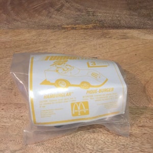 Vintage 80&#39;s McDonald&#39;s TURBOMACS Hamburgler Pull Back Action Toy Car Rare Fun Collectible Toy, Nostalgia Brand New