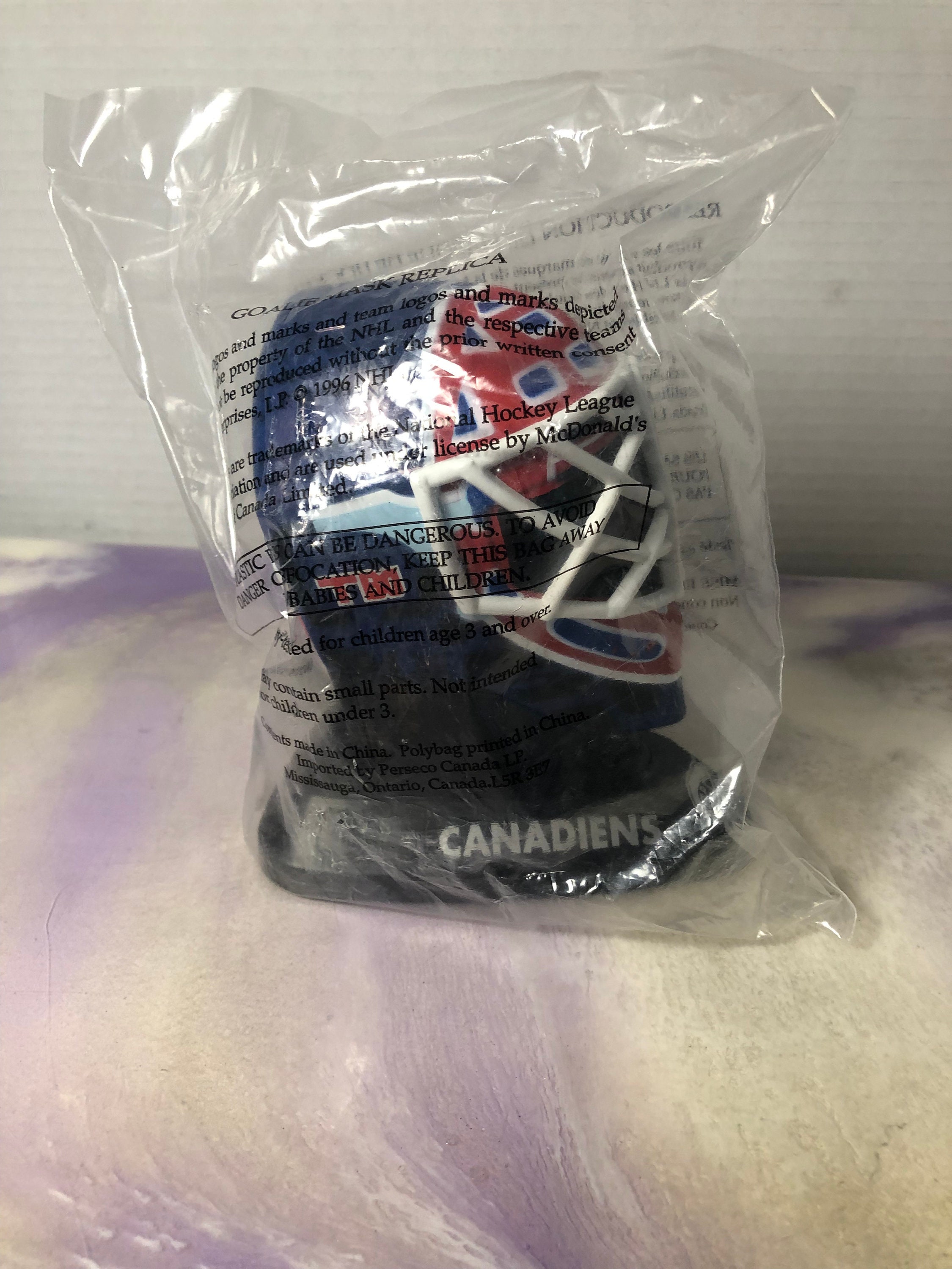 Vintage Mcdonald's 1996 NHL Goalie Mask Montreal Canadians Etsy