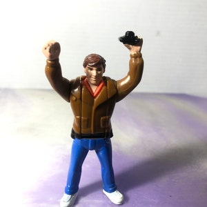 Vintage Spiderman / Peter Parker PVC Figure / Cake Topper - Vintage 90&#39;s Spiderman Figure Happy Meal Toy