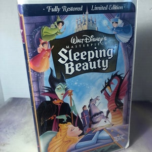 Vintage Sleeping Beauty  - Vhs Tape 1990's Animated Walt Disney Home Video Clamshell - Disney Nostalgia