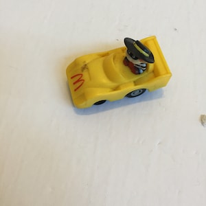 Vintage 80&#39;s McDonald&#39;s Hamburgler Pull Back Action Toy Car Rare Fun Collectible Toy, Nostalgia Lot 2