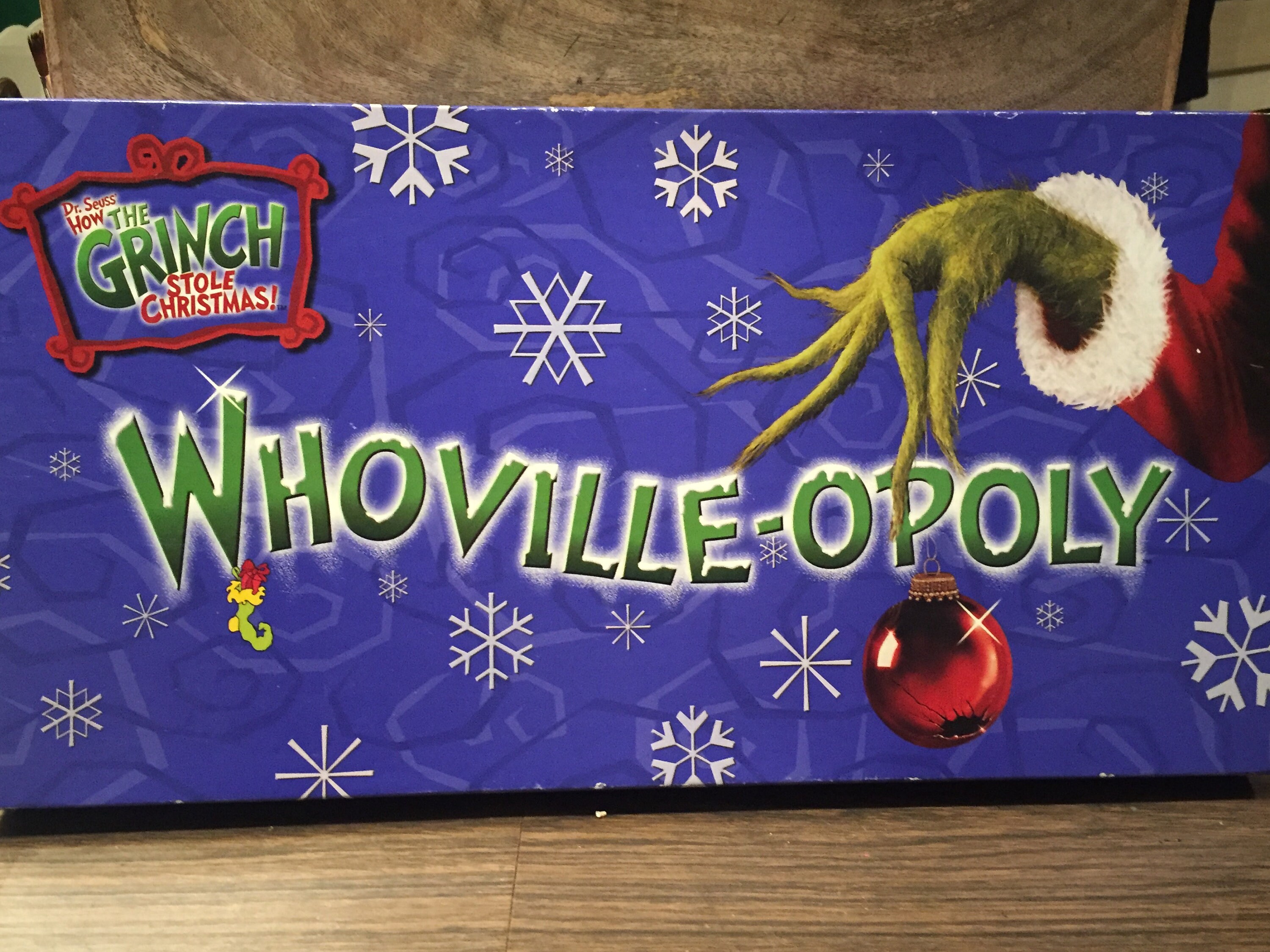 Dr. Seuss WhovilleOpoly Monopoly How The Grinch Stole Christmas Game