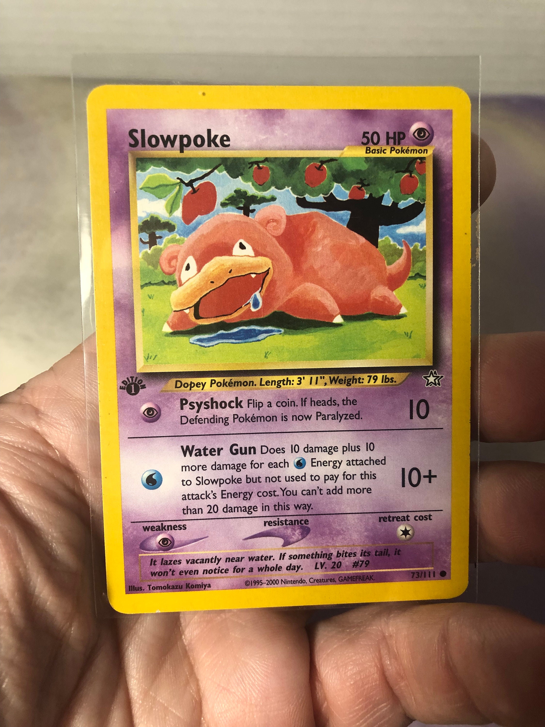 1995 slowpoke pokemon card 1999 Pokemon Switch - 1st Edition Shadowless
