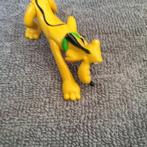 Vintage Disney Pluto Figure with Movable Limbs PVC Figure Toy/Cake Topper
