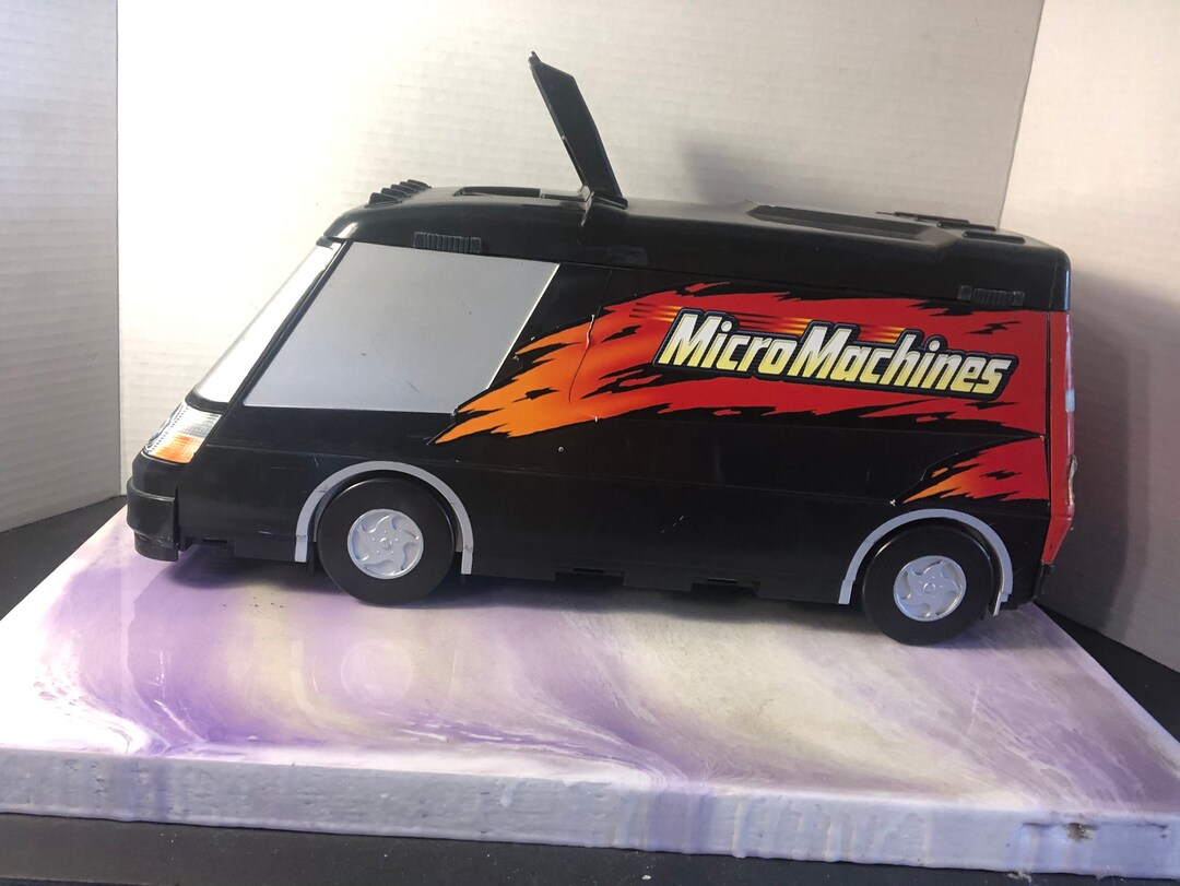 Vintage MICRO MACHINES Super Van City Playset Rare Vintage Playset 90's Micro Machines Nostalgia