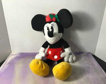 Rare Vintage Walt Disney  Minnie Mouse Plush Stuffed Animal - Vintage Mickey Mouse Nostalgia