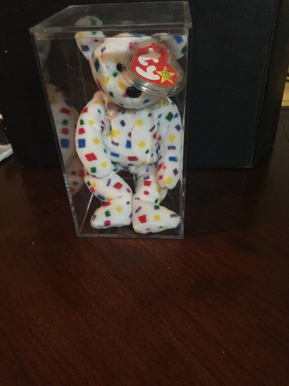 confetti bear beanie baby